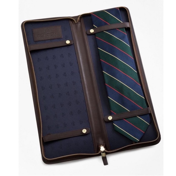Brooks Brothers Leather Tie Case